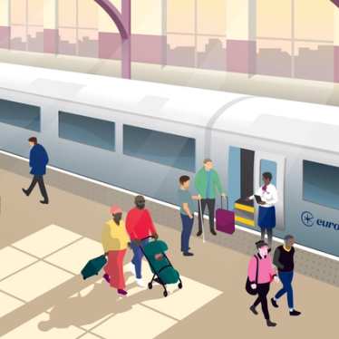Illustration of Eurostar platform