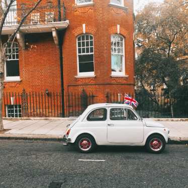 Rue londonienne en automne