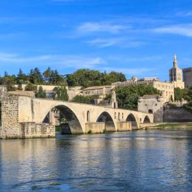 View of bridge in Avignon 
