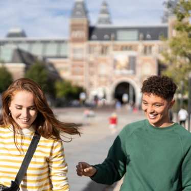 Young people in Amsterdam