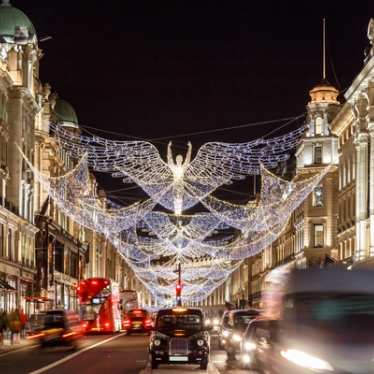 Christmas lights in London