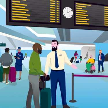 Illustration of the Eurostar station