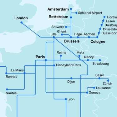 Eurostar routemap
