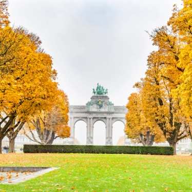 Brussels - Arch of triumph - Autumn