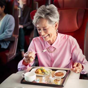 Delta - Thalys library - passengers on board - food