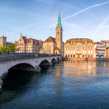 Switzerland - Zurich - Bridge - Fraumünster