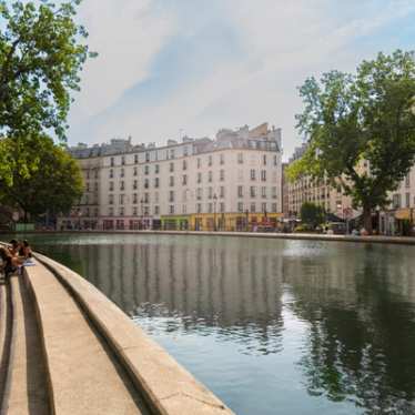 Paris - canal view - St Martin canal