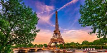 Eiffel Tower summertime