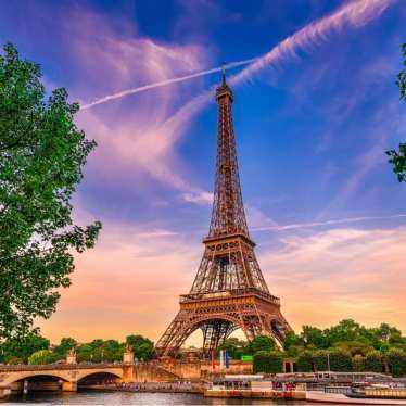 Eiffel Tower summertime