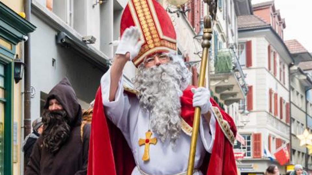 Saint Nicholas Waving in Bruges