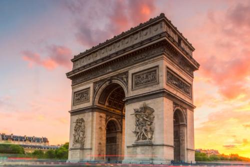 Paris - Arc de Triomphe - sunset