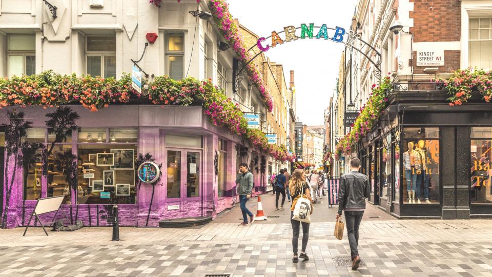 Carnaby street in London