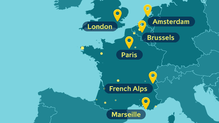 The Eurostar Destinations
