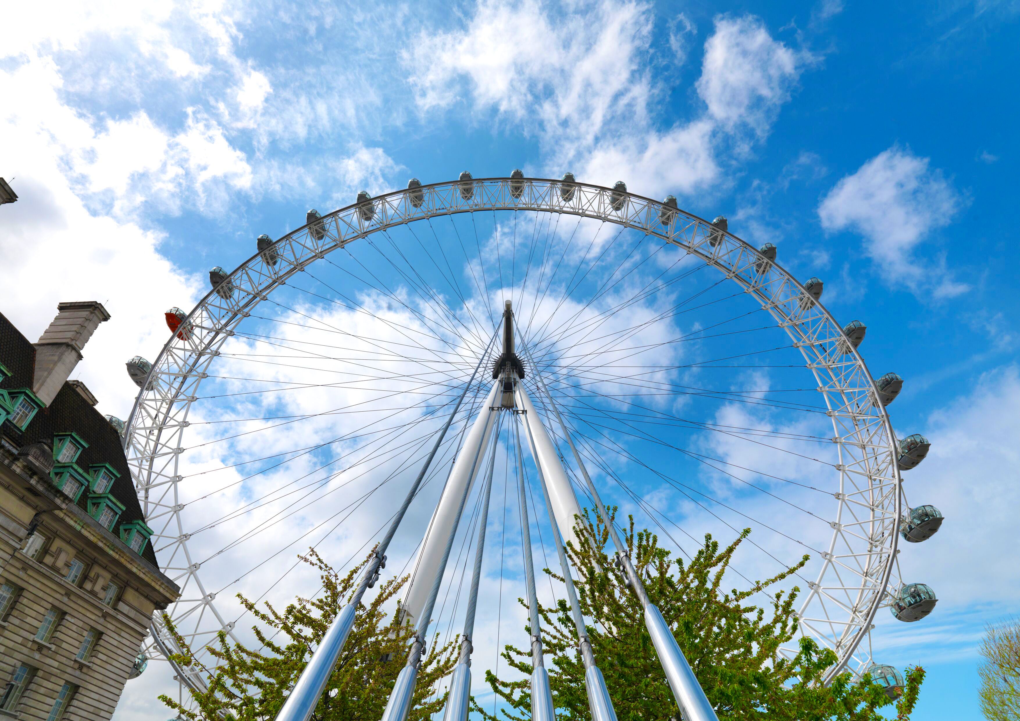 London eye in the spring