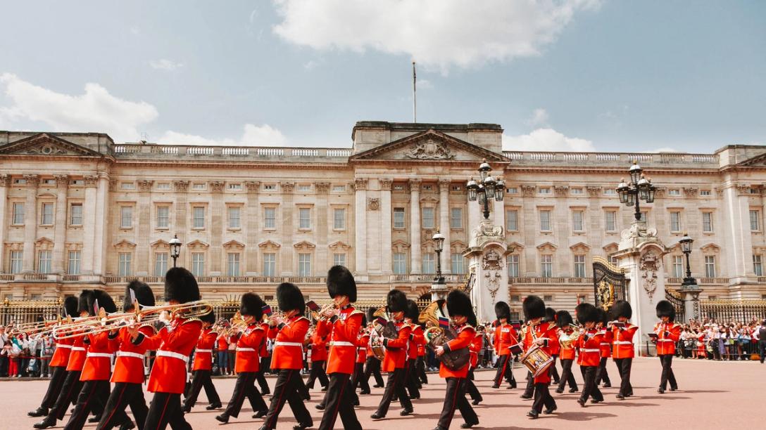 changing of the Guards at Buckingham Palace