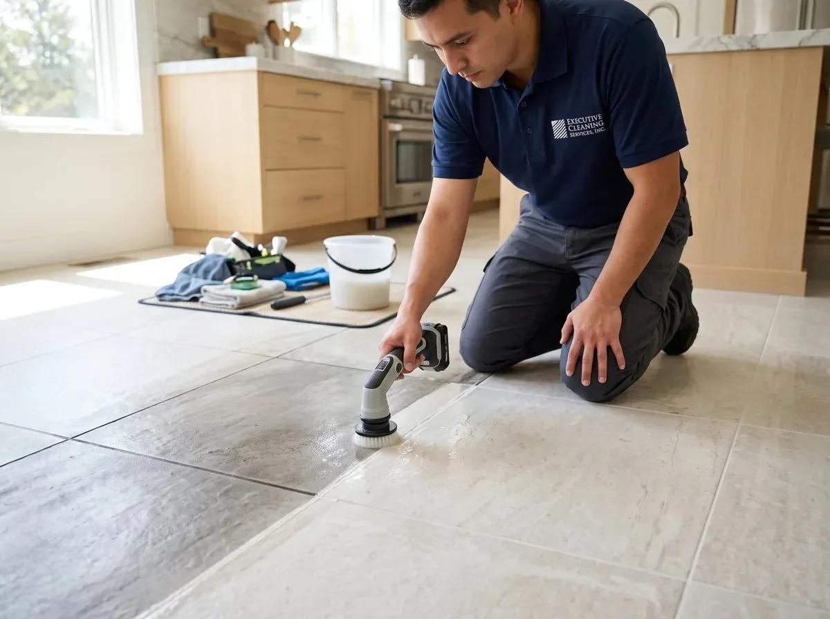 Tile & Grout by the Executive Cleaning Services crew in Omaha