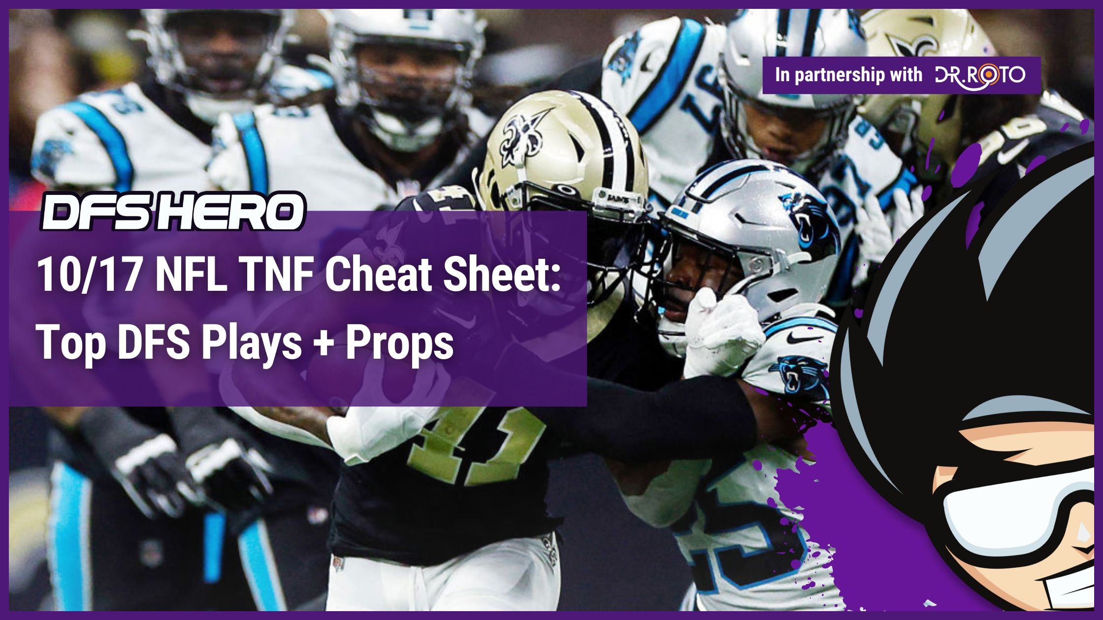 [FREE] 10/17 NFL TNF Cheat Sheet Top DFS Plays DFS Hero