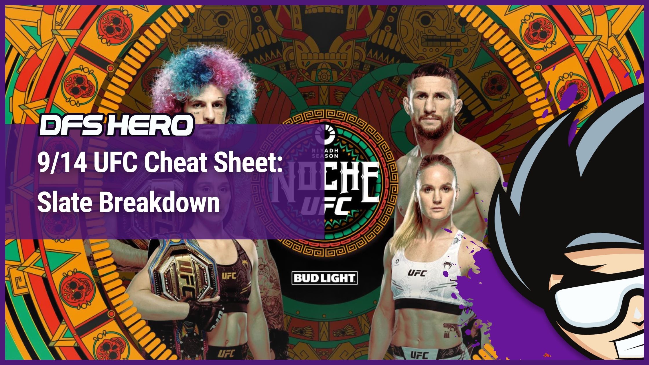 9/14 UFC Cheat Sheet Slate Breakdown DFS Hero