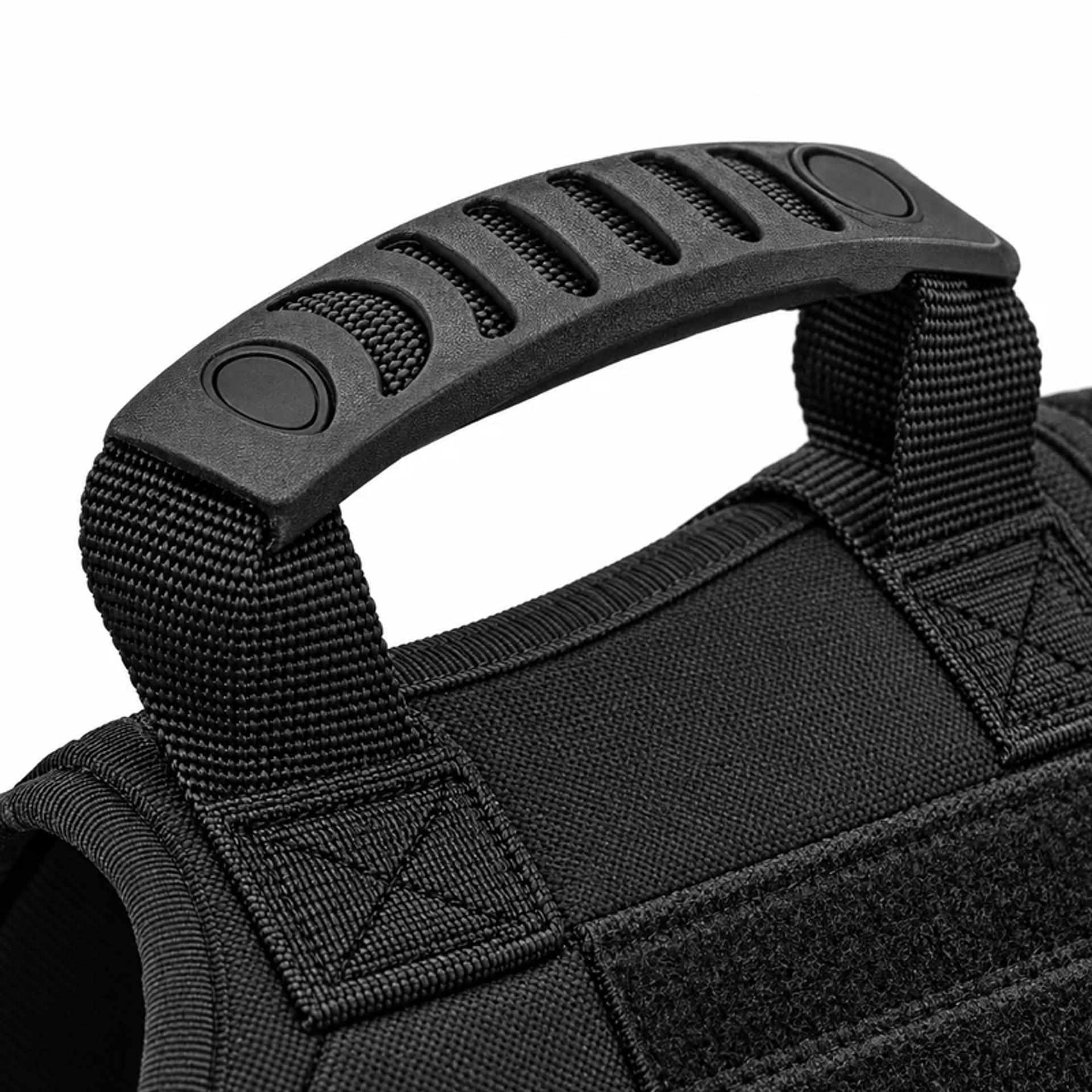 Close-up of the handle on the back
