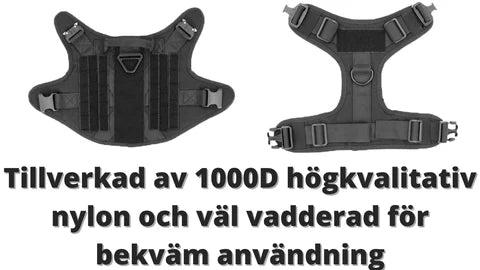 Tillverkad av 1000D högkvalitativ nylon och väl vadderad