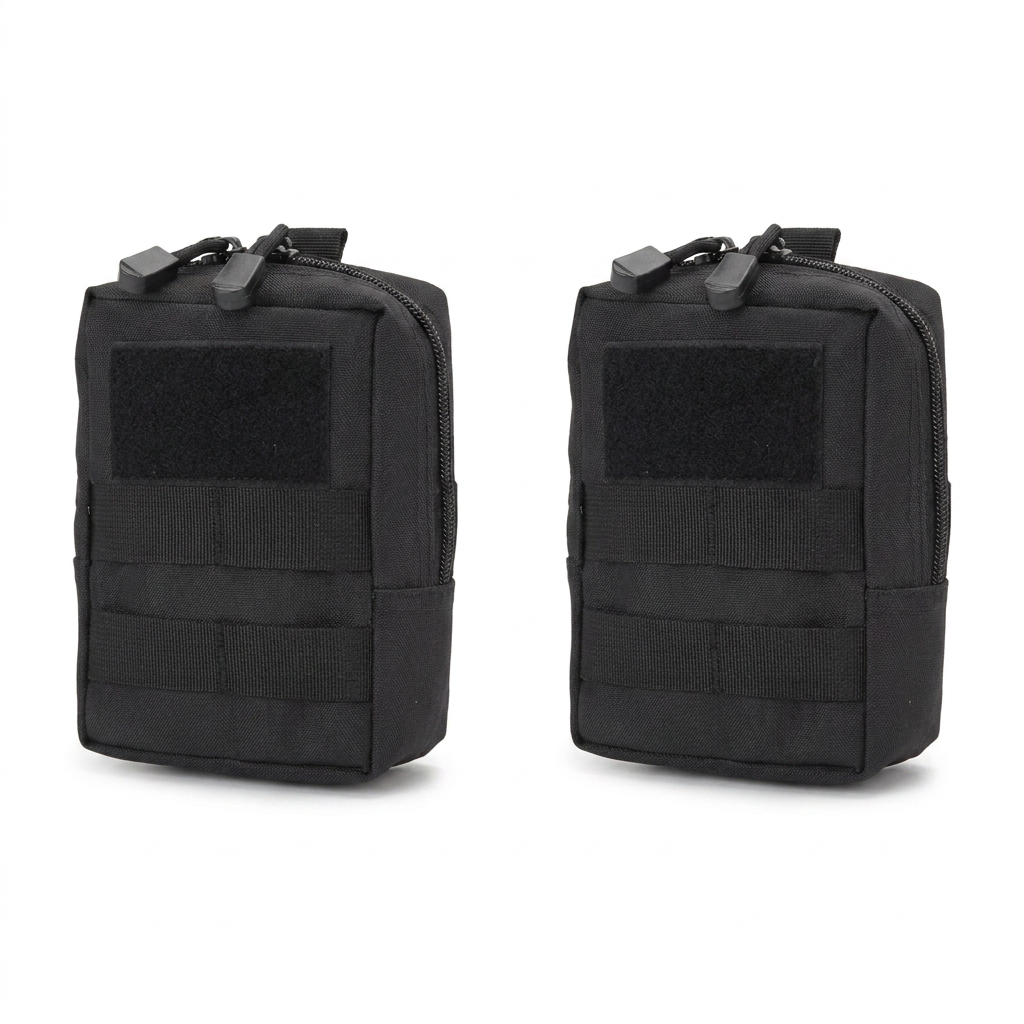 Black side bags for the Tactical Harness.