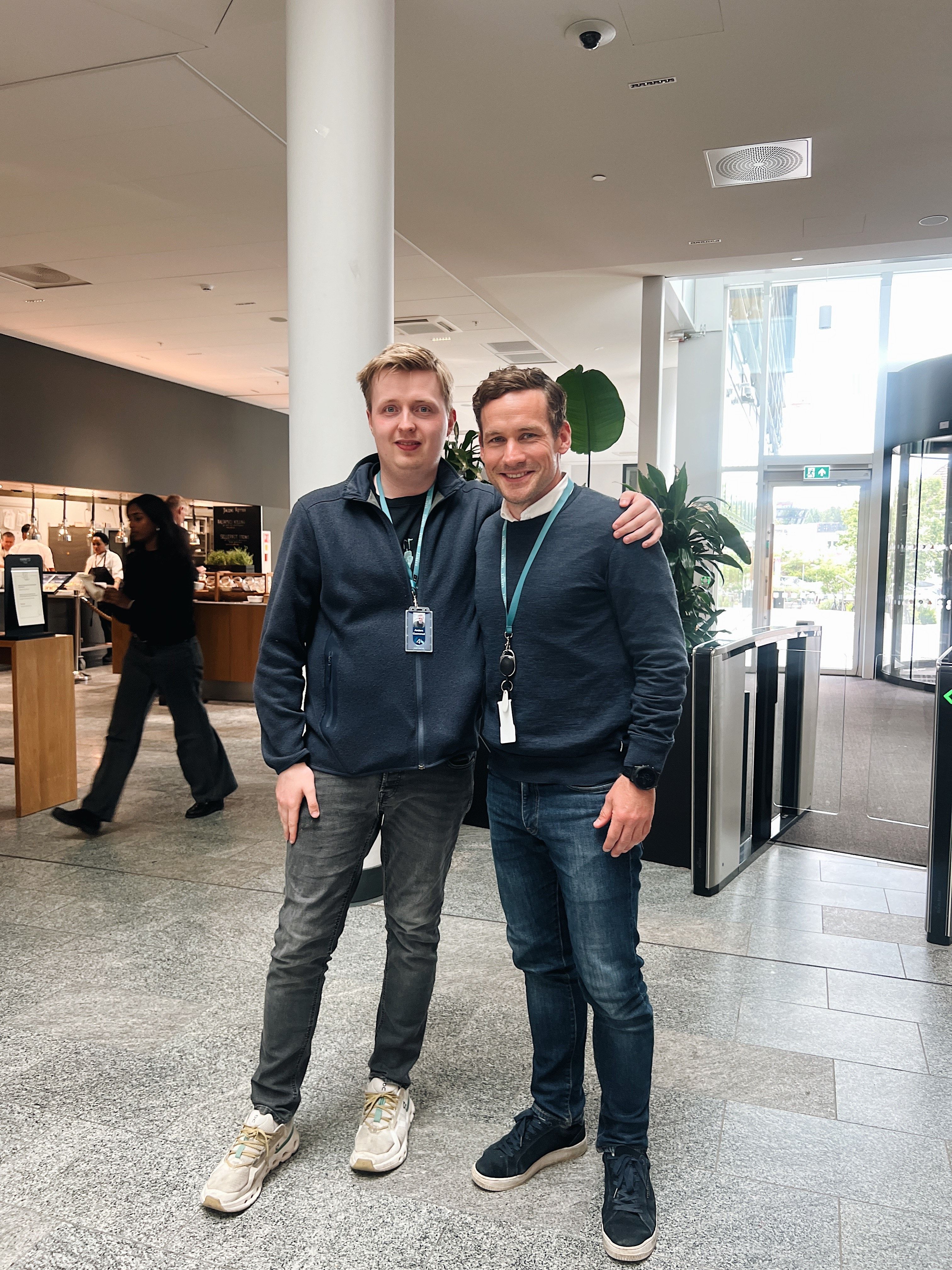 Anders og site manager Martin. 