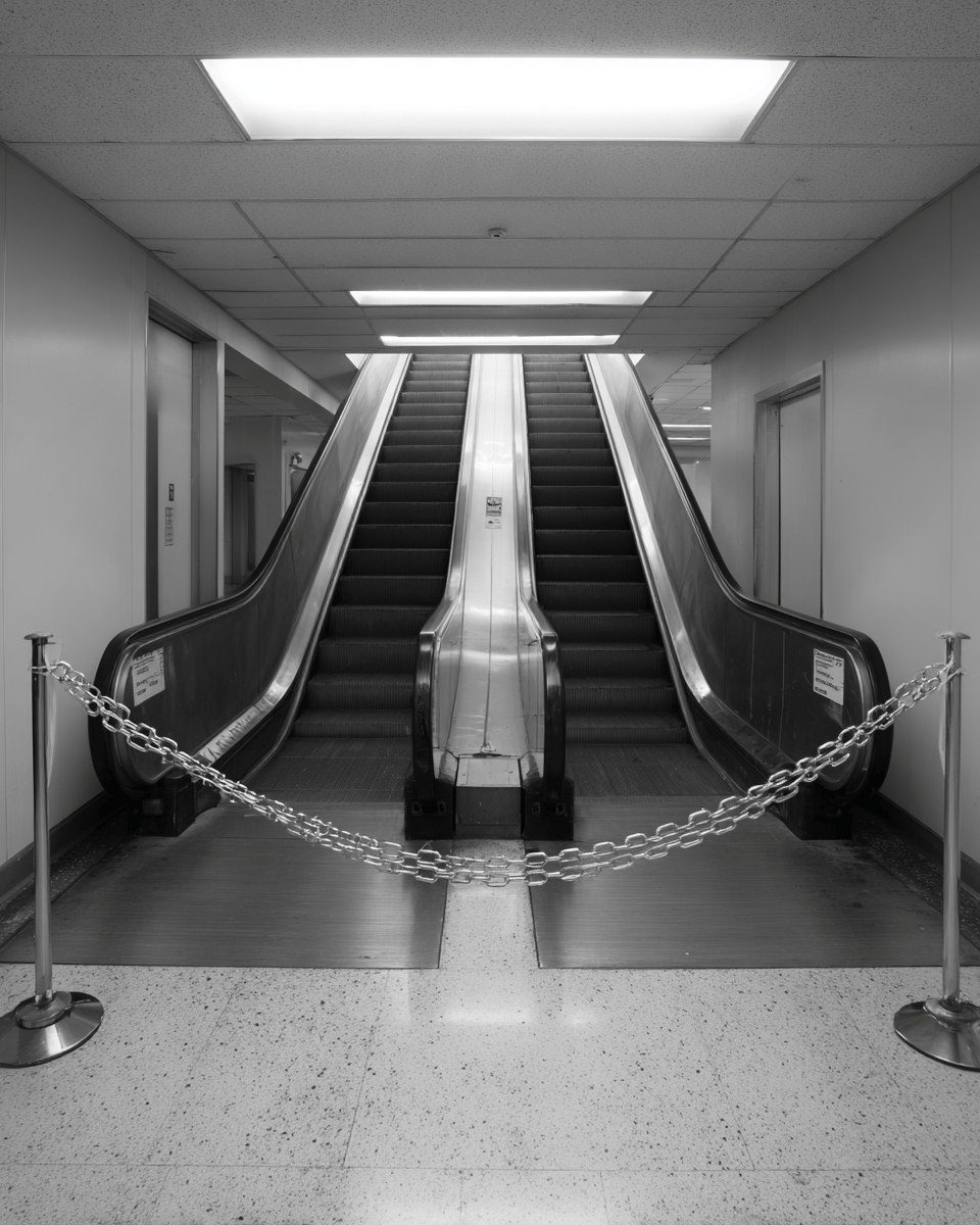 Escalators Lower Landing.