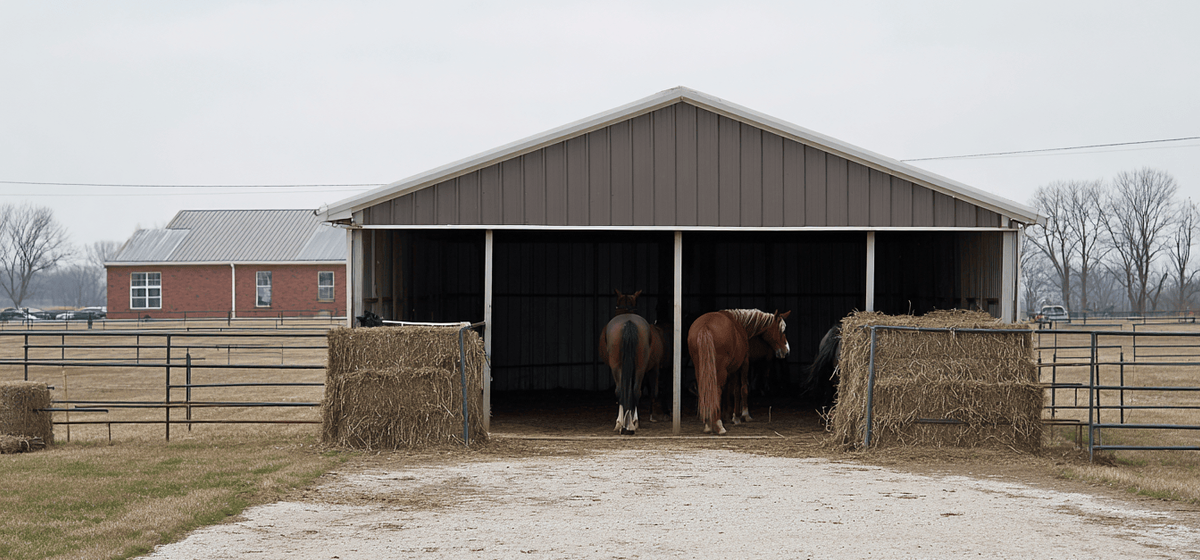 Barn Complex B and its paddock.