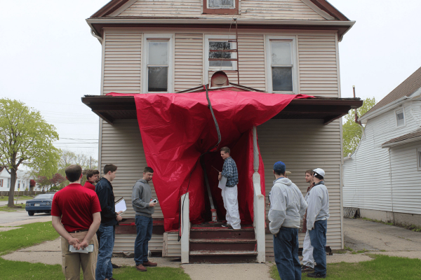 Blower Door Demonstration.