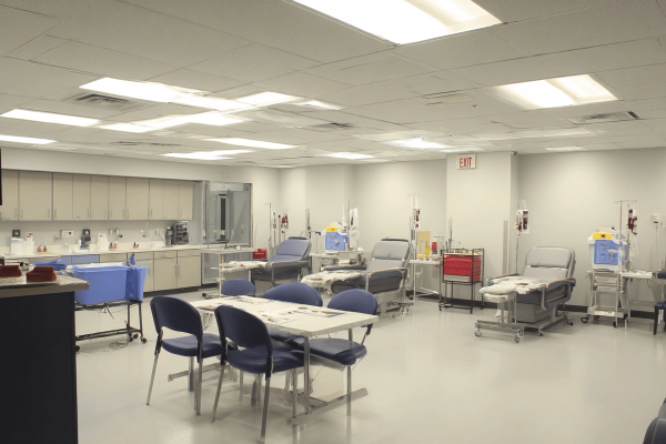 Phlebotomy Training Lab.