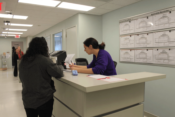 Staff Service Counter.