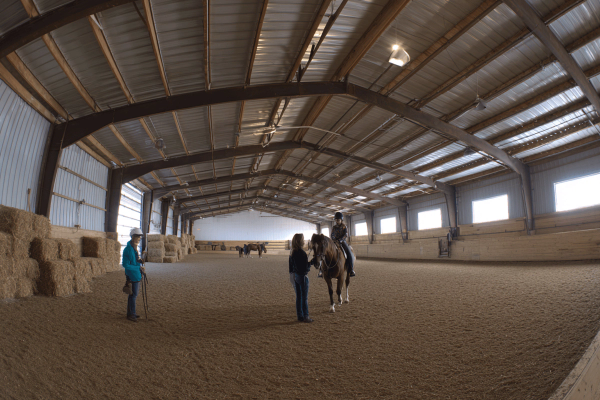 Barn Interior Equine Instruction.