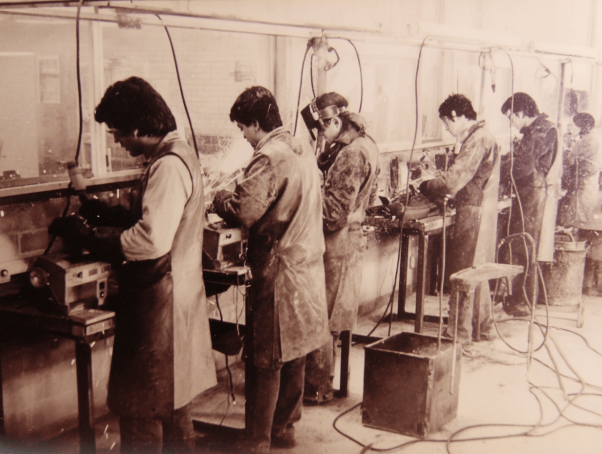 Welding Class 1980s.