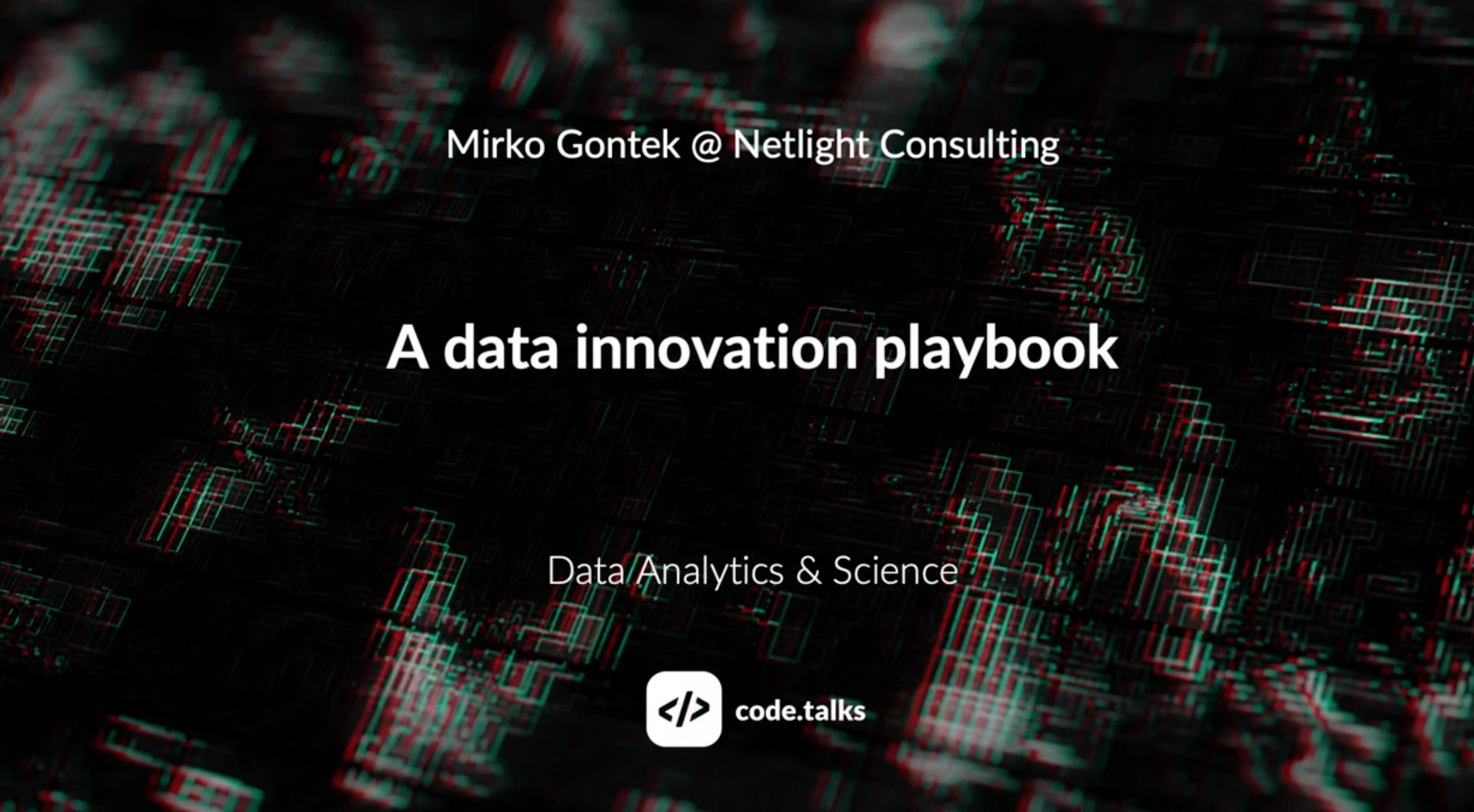 A Data Innovation Playbook