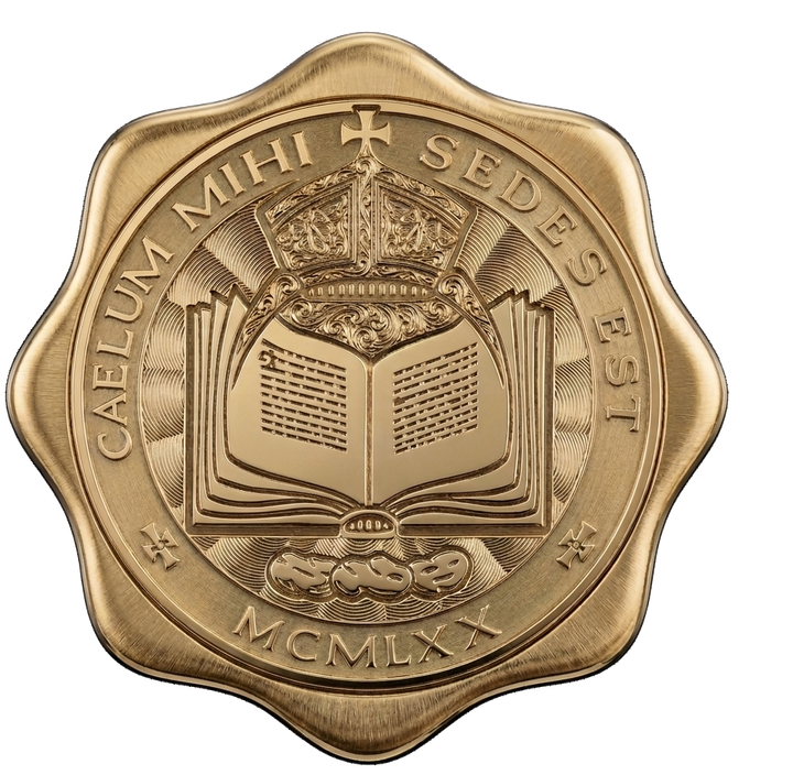 The Saint Stephen's seal struck in gold, the Gold Partner level