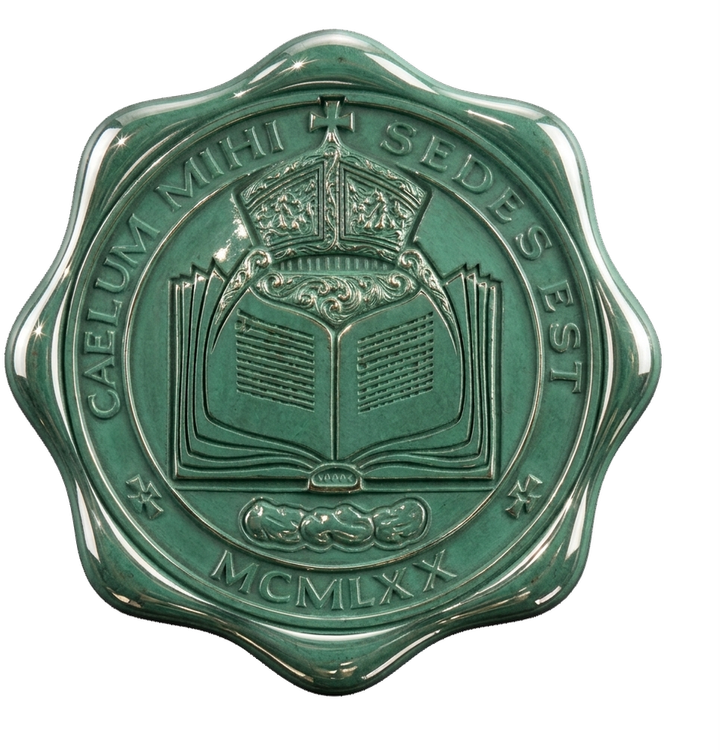 The Saint Stephen's seal struck in green bronze, the Green Partner level
