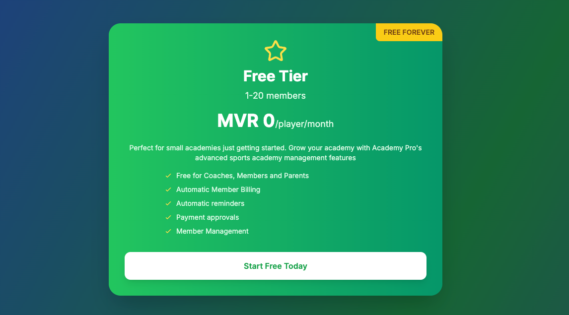 Free tier introduced