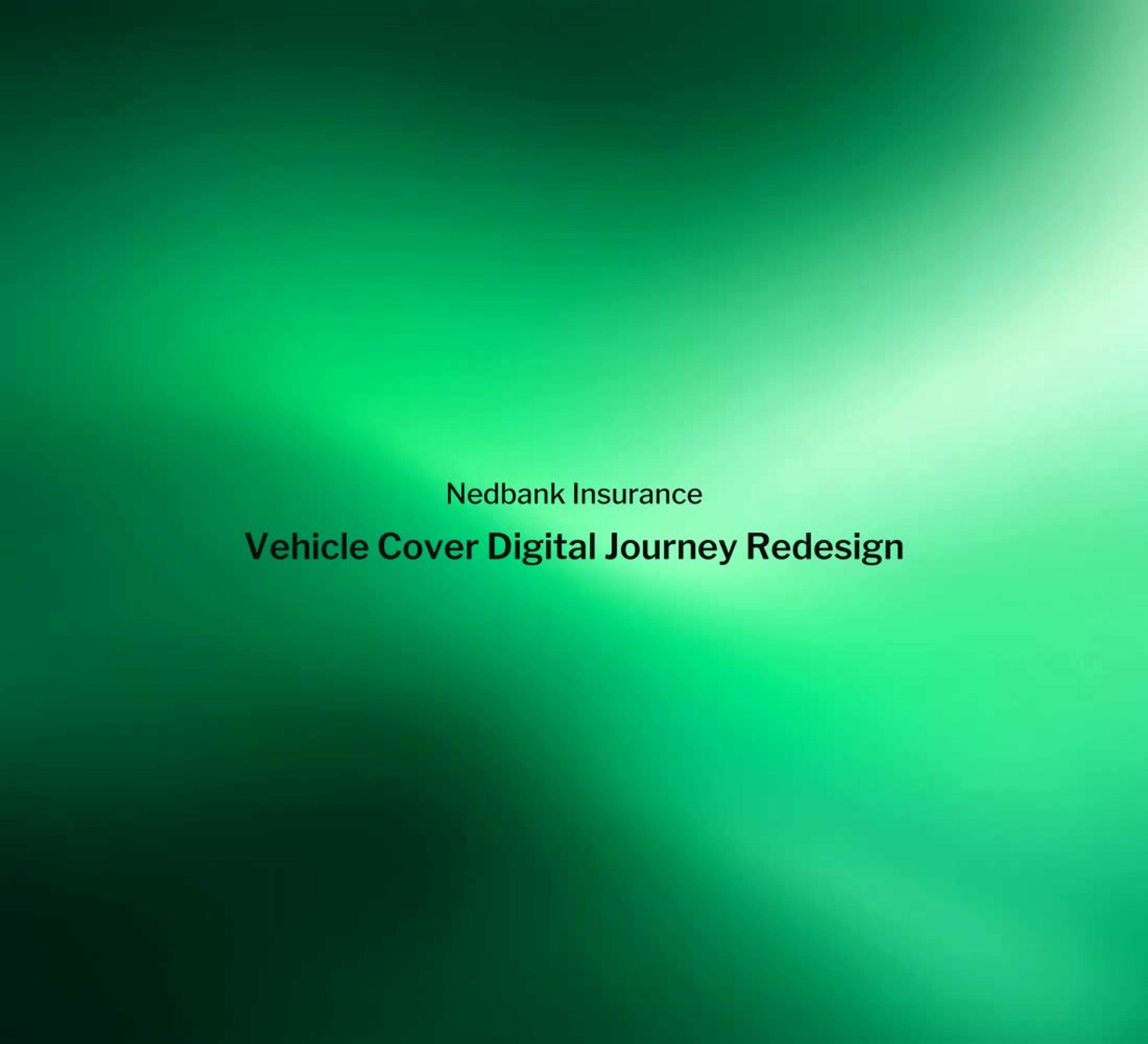 Vehicle Cover Digital Journey Redesign