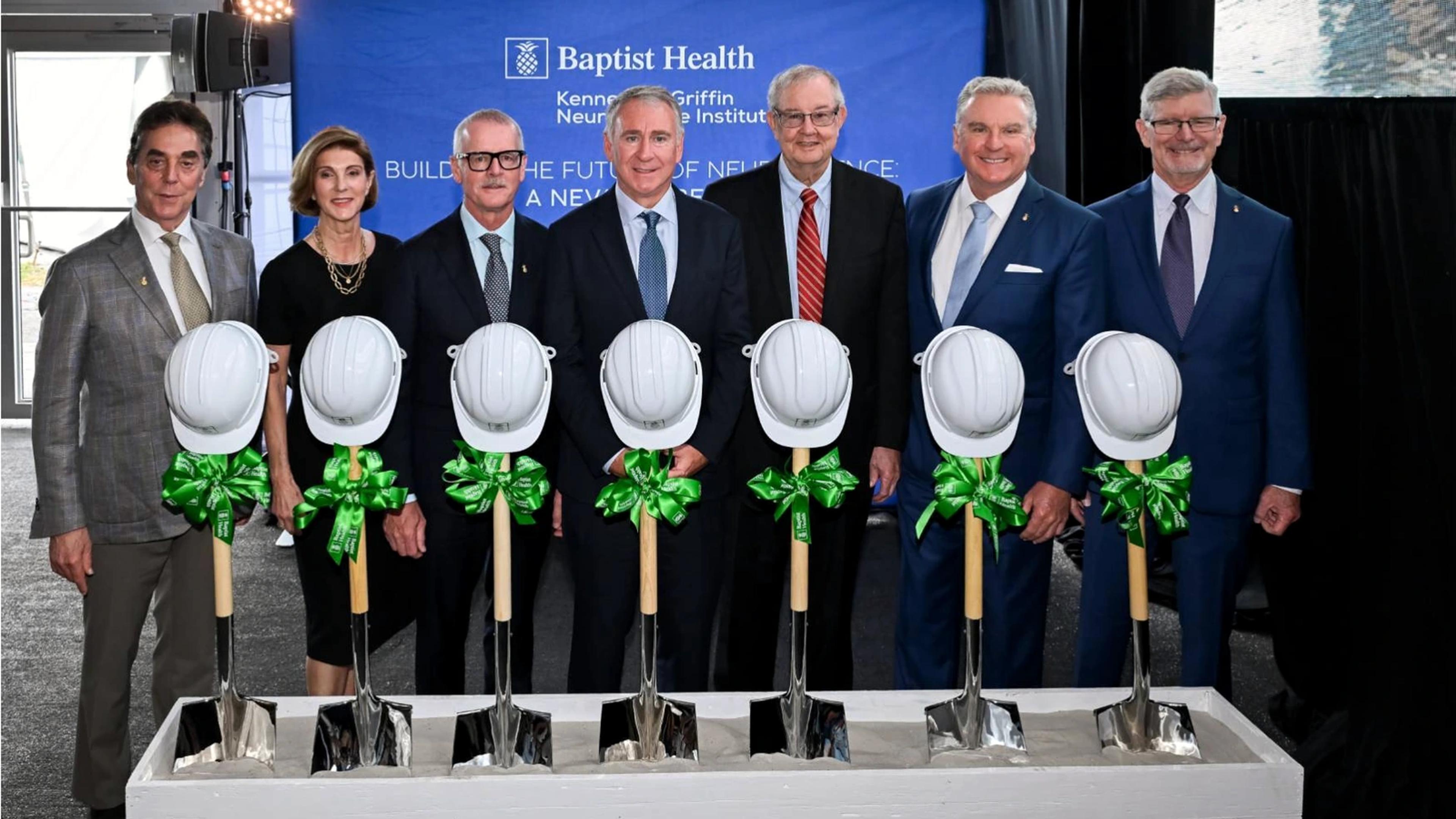 Baptist breaks ground on Miami neuroscience center as Griffin adds $25M gift