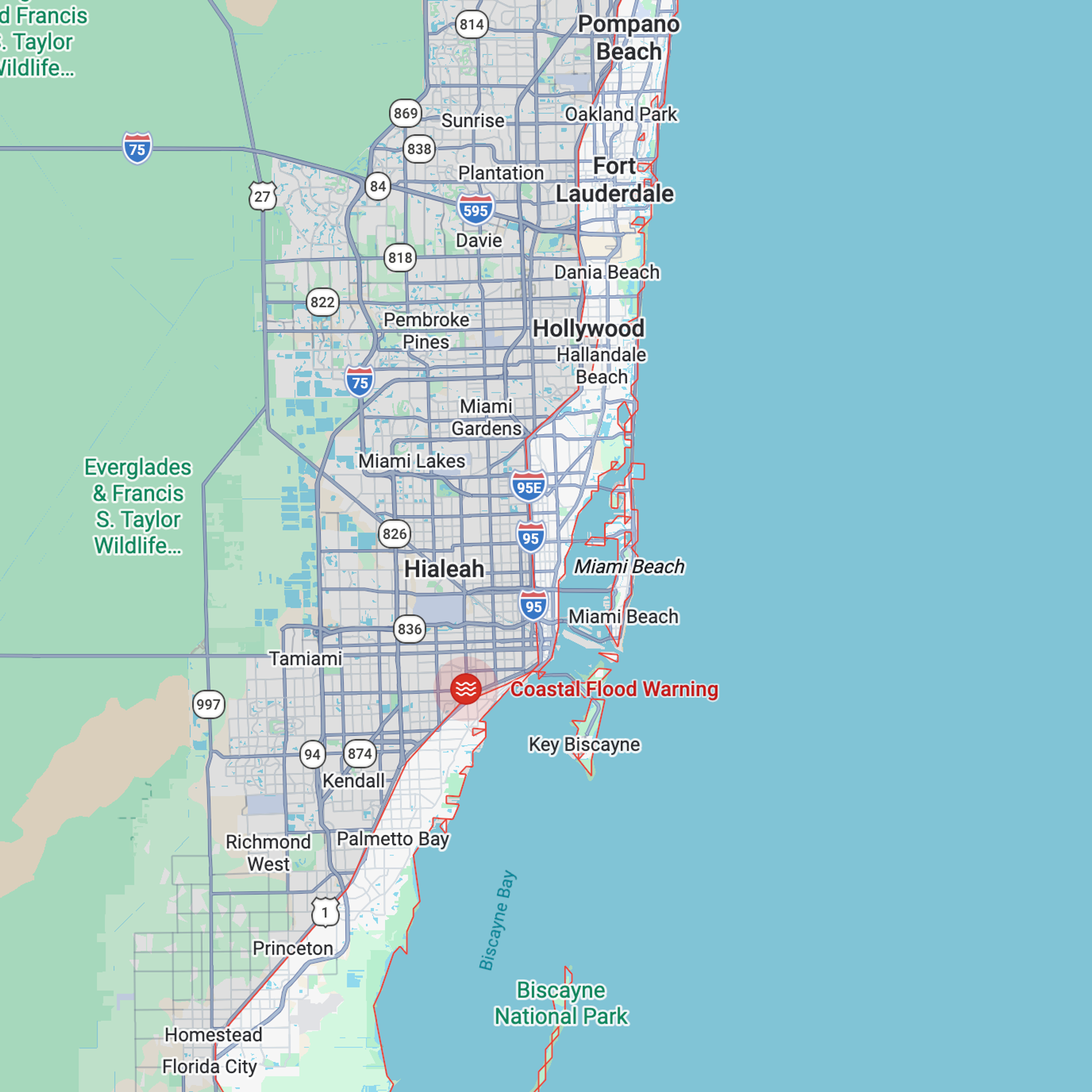 NWS warns coastal Miami-Dade, Broward of significant flooding through Wednesday