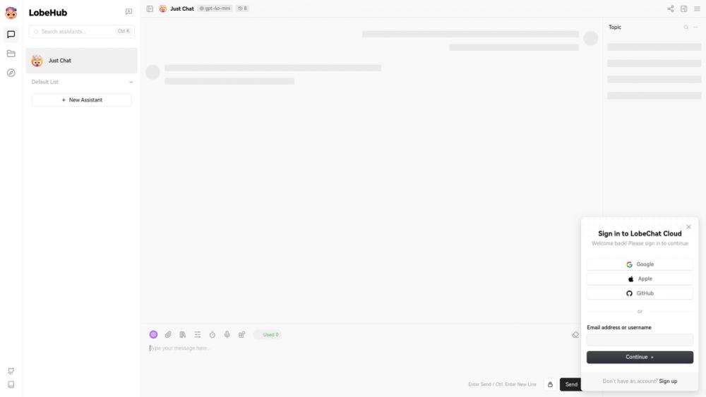 Screenshot of LobeChat Screenshot of LobeChat