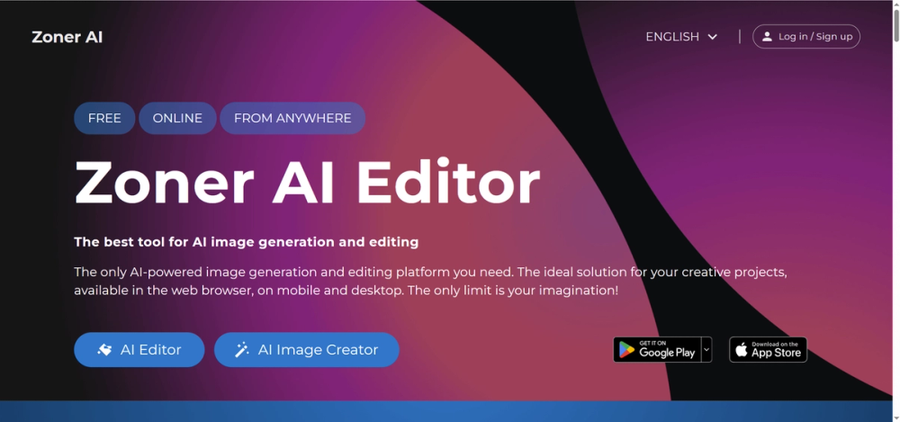 Screenshot of ZonerAI Screenshot of ZonerAI