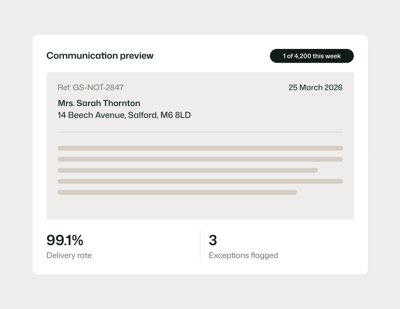 Customer communications