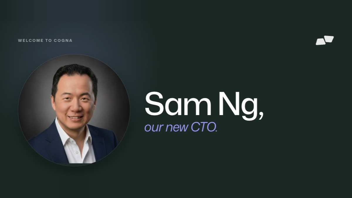 Photo of newly appointed CTO, Sam Ng on forest background