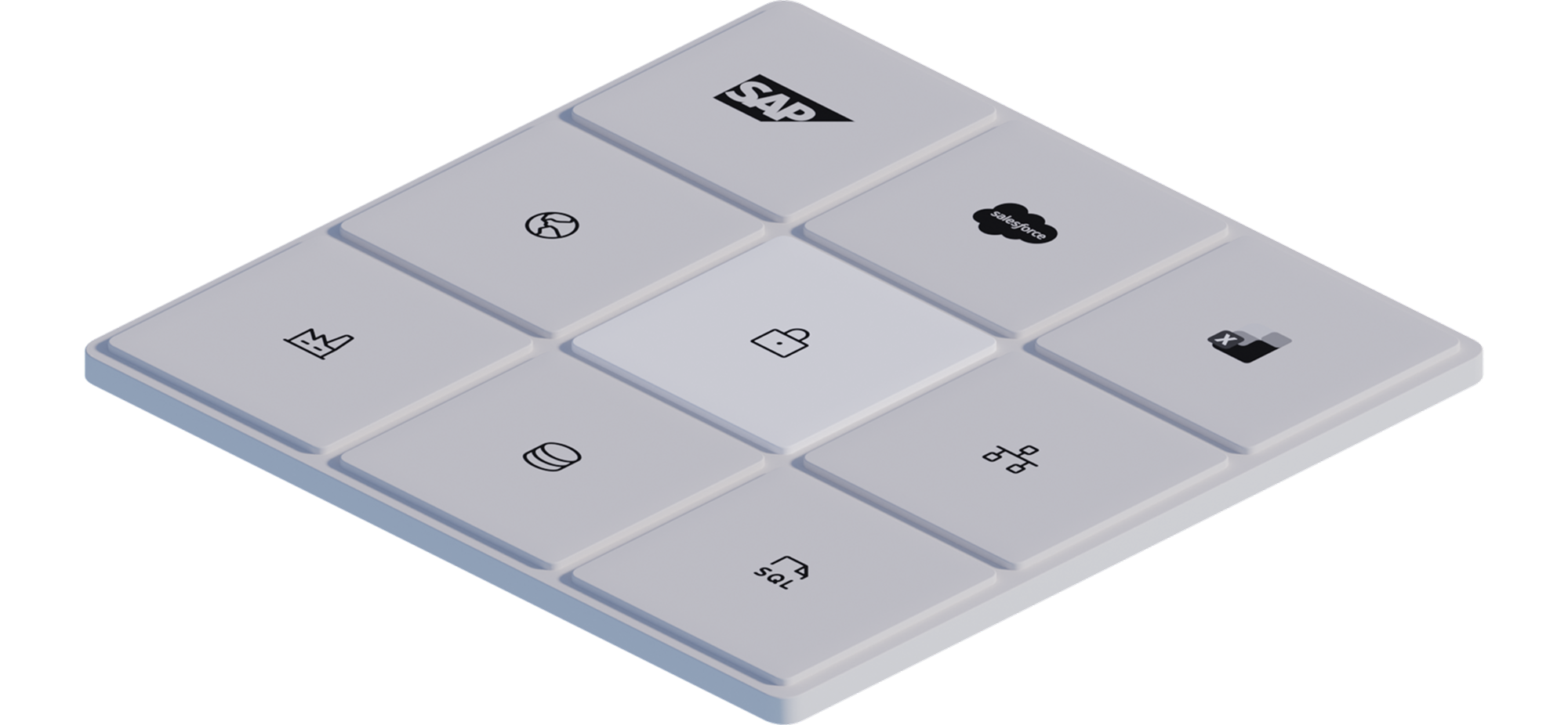 Low fidelity isometric integrations grid