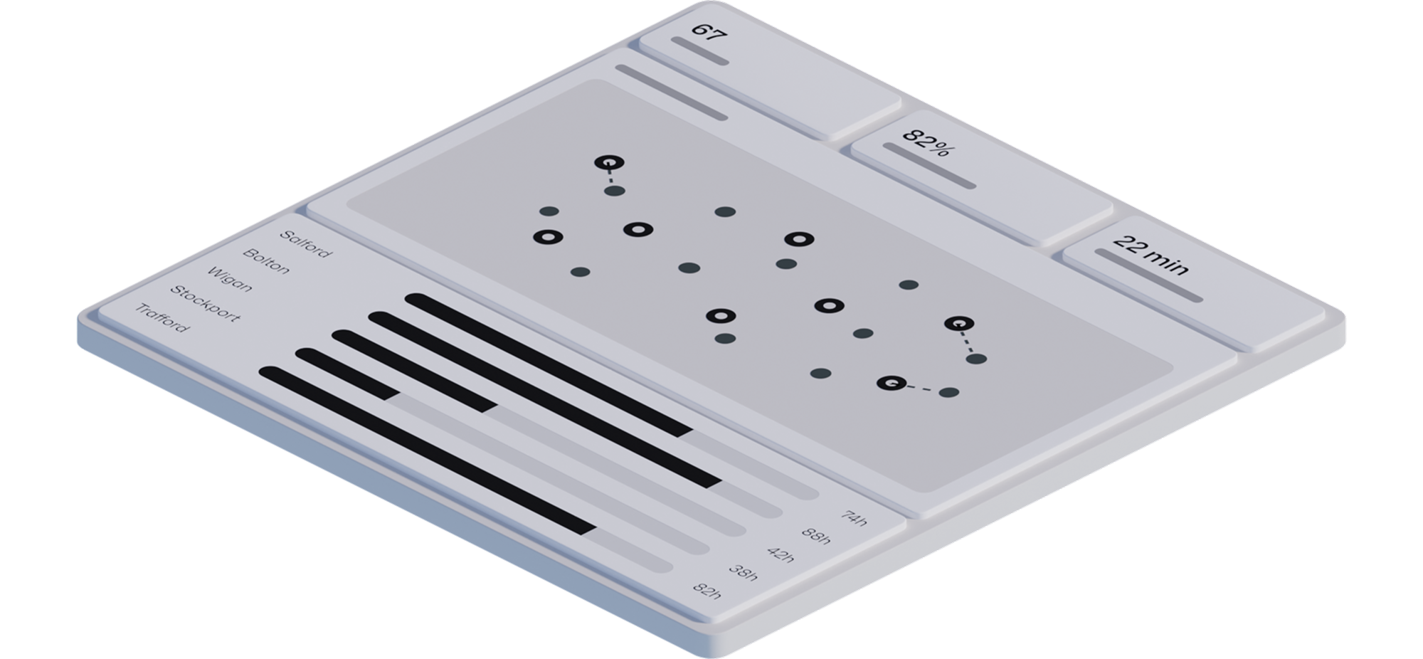 Low Fidelity Isometric AI Native Application