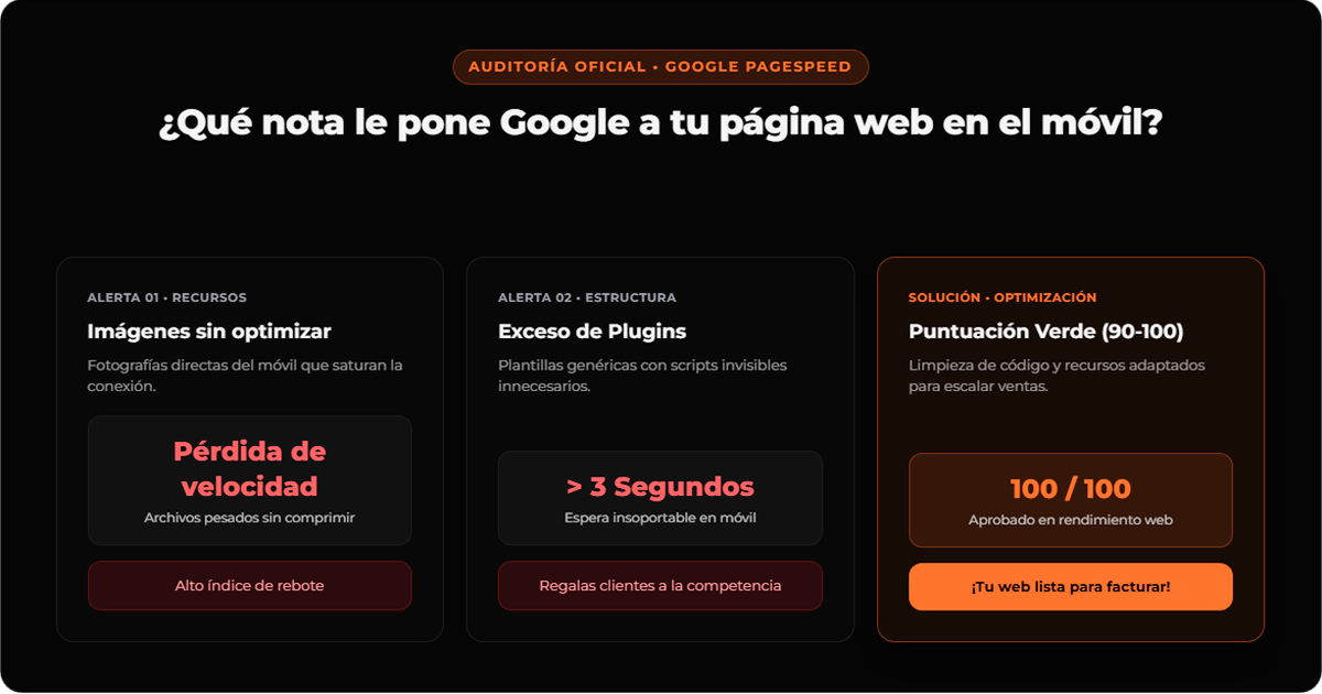 Cómo saber si tu web está perdiendo clientes en móvil con Google PageSpeed