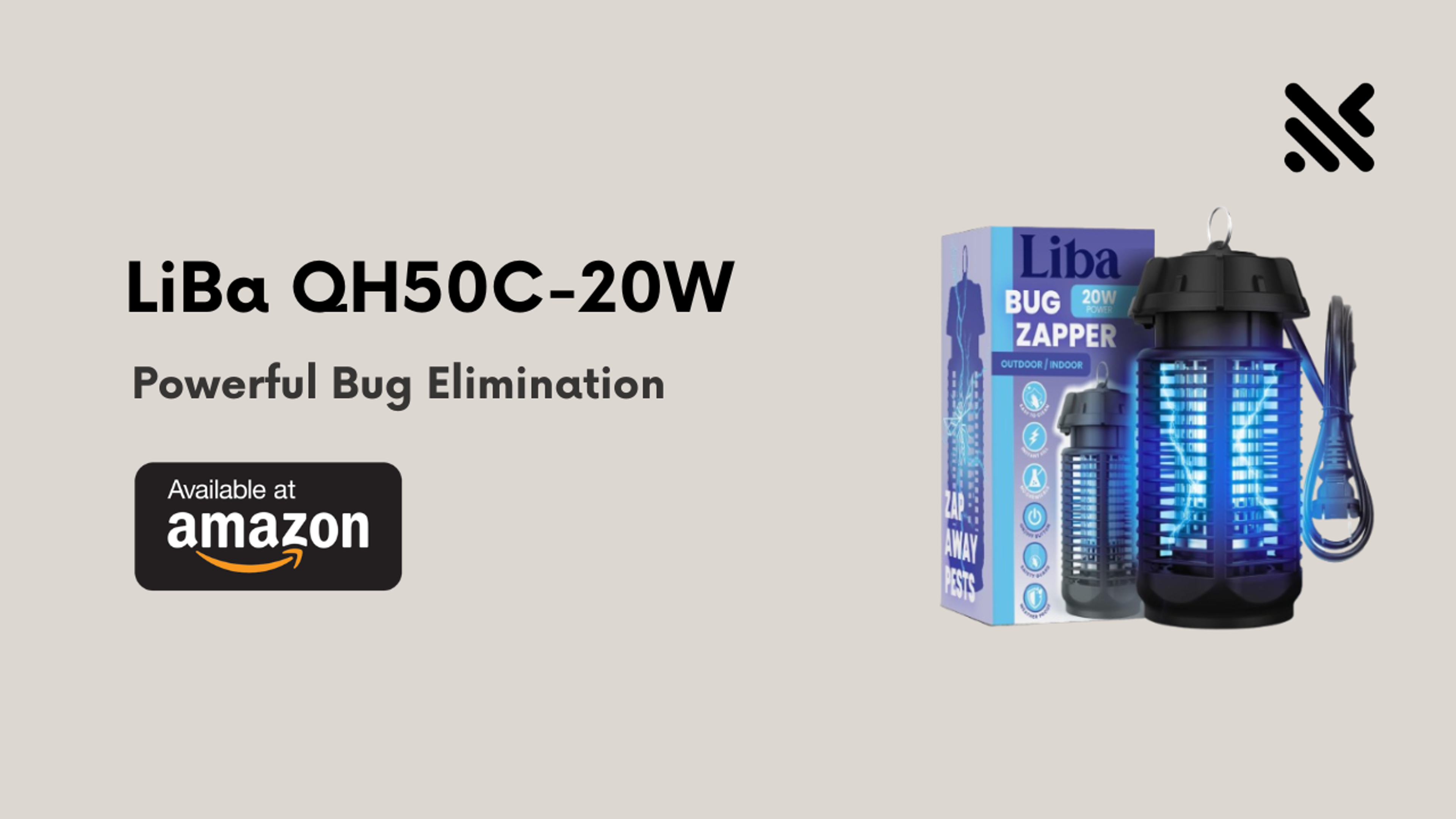 LiBa QH50C-20W Outdoor Bug Zapper
