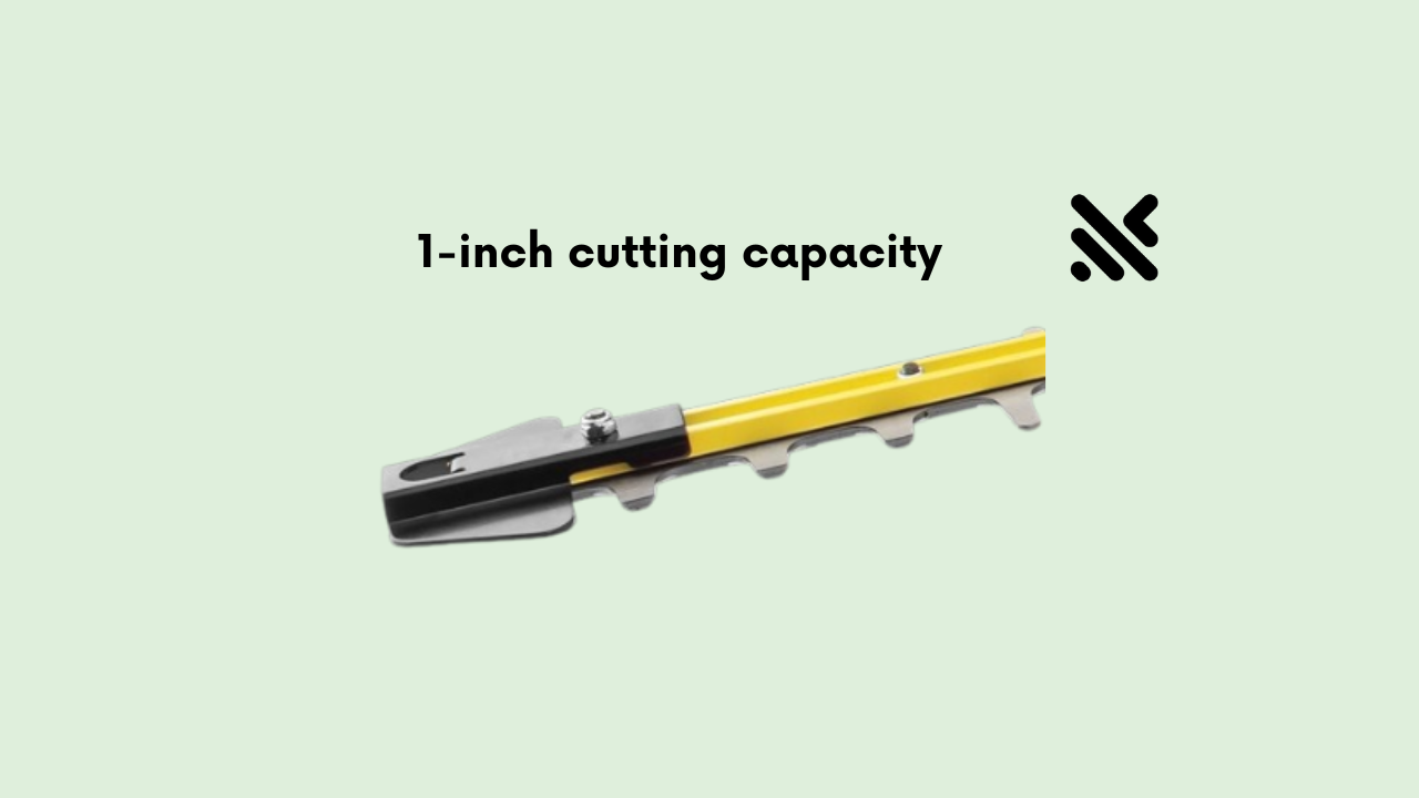 1-inch cutting capacity