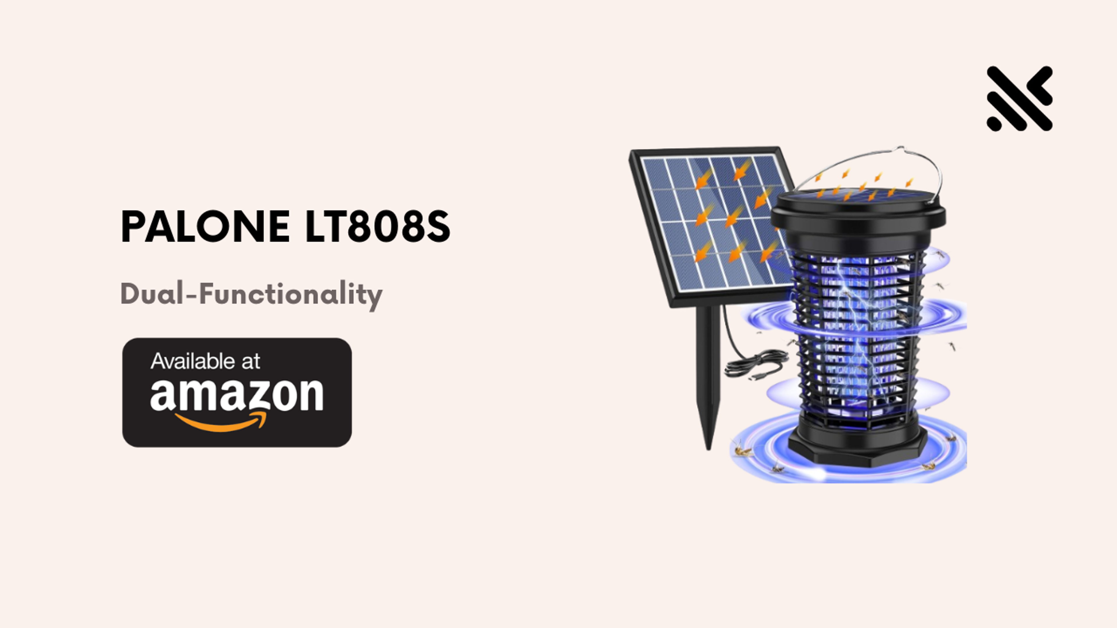 PALONE LT808S Solar Bug Zapper